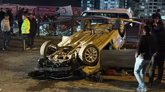 Batman'da takla atan otomobil ters döndü, sürücü yaralandı