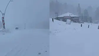 Uludağ'da kar kalınlığı 163 santimetre oldu