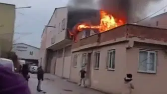 Bursa'da müstakil evde yangın çıktı!