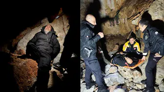 Antalya Alanya'da 3 metrelik kayalıklardan düşen şahıs kurtarıldı