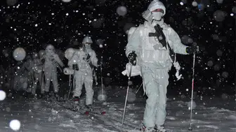 Sarıkamış’ta derin kar ve şiddetli soğuklarda askeri eğitim