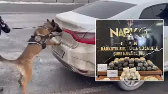 Erzurum'da otomobildeki uyuşturucuyu Hera buldu : 2 şüpheli tutuklandı