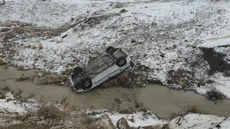 Van'da otomobil dereye uçtu : 3 kişi yaralandı
