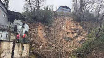 Zonguldak'ta heyelan : 3 ev ve 1 iş yeri incelendi