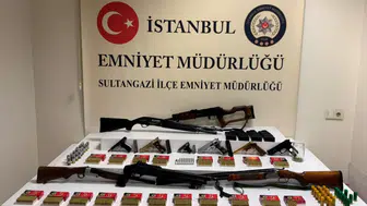 İstanbul Sultangazi'de kaçak silah operasyonu : 3 kişi gözaltına alındı