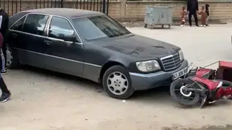 Mardin'de otomobil ve motosiklet çarpıştı : 1 kişi yaralandı