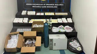 Adana'da polis evde 8 binden fazla ilaç ele geçirdi : 1 tutuklama