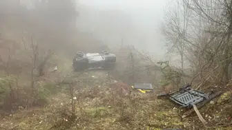 Bartın'da yoğun sis kazaya neden oldu