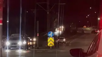 Eskişehir'de otomobil tramvay yoluna girdi