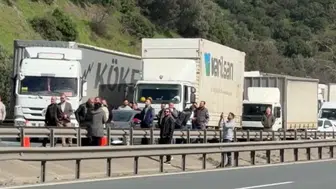 Anadolu Otoyolu İstanbul yönü kapandı!