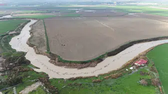 Son 65 yılın en kurak dönemini yaşayan Asi Nehri’nde yağışlarla debi yükseldi