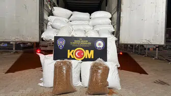 Adana'da bir kamyonda 3 ton kaçak tütün yakalandı