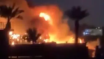 Bağdat'ta ABD üssüne İHA saldırısı : Victoria askeri üssü alevler içinde kaldı