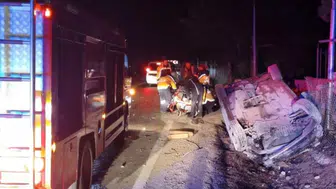 Edirne'de otomobil takla attı : Yaralılar var