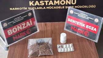 Kastamonu'da uyuşturucu operasyonu : Bonzai ve hap ele geçirildi