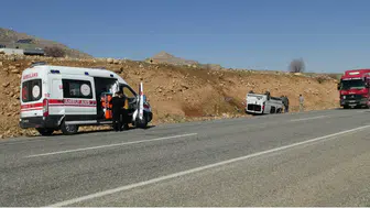 Batman'da takla atan minibüsteki bir kişi yaralandı