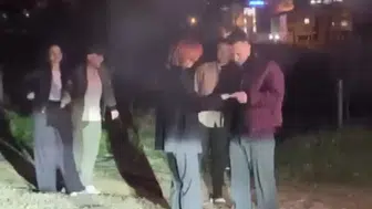 Samsun'da şaşırtan evlilik teklifi : Kendine meydan dayağı attırdı