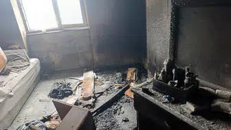 Manavgat'ta otel lojmanında yangın : Eşyalar kullanılamaz hale geldi