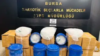 Bursa'da 728 kilo sentetik ecza hapı ele geçirildi