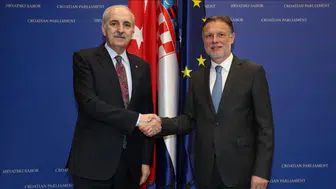 TBMM Başkanı Kurtulmuş, Hırvatistanlı mevkidaşı Jandrokovic ile görüştü