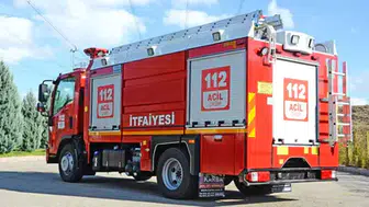 Alanya'da evde korkutan yangın : Çamaşır makinesi bir anda alev aldı