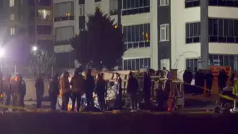 Ankara'da feci kaza ! Otomobil ve minibüs çarpıştı : 2 ölü, 12 yaralı