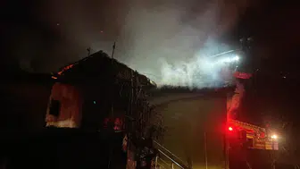 Erzincan'da evde korkutan yangın