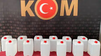 Yozgat'ta polis ekipleri 160 litre etil alkol ele geçirdi