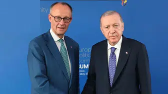 Cumhurbaşkanı Erdoğan, Almanya Başbakanı Merz ile görüştü