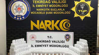 Tekirdağ'da narkotik operasyonu : Zuladan 81 bin 700 sentetik ecza çıktı
