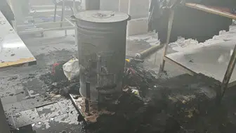 Bilecik'te tekstil atölyesinde korkutan yangın : Kumaşlar alev aldı