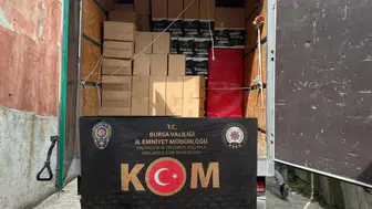 Bursa'da 6 milyon 360 bin kaçak makaron ele geçirildi
