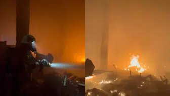 Kahramanmaraş'ta çırçır fabrikasında yangın