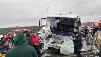 Başakşehir Kuzey Marmara Otoyolu'nda zincirleme kaza!