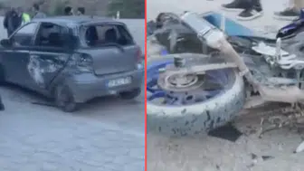 Hatay'da otomobil ile motosiklet çarpıştı : 1 ölü, 3 yaralı