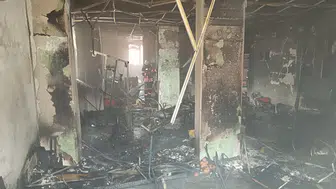 Malatya'da spor salonunda yangın : Apartman sakinleri balkonlardan tahliye edildi