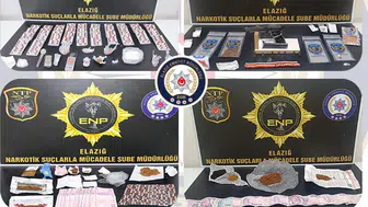 Elazığ’da uyuşturucu operasyonu : 14 şüpheli tutuklandı