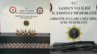 Samsun'da uyuşturucu ve ruhsatsız silah operasyonu : 10 şüpheli yakalandı