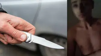 İstanbul'da bıçaklı zorba tehdit saçtı : 7 yıl cezam var , sana bunu takarım