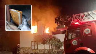 Antalya'da şaşırtan olay : Ev küle döndü, Kur'an-ı Kerim zarar görmedi