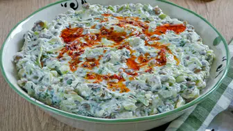 Doya doya kilo verin! Yaza dair her şey bu tabakta: semizotu, yeşil mercimek nane