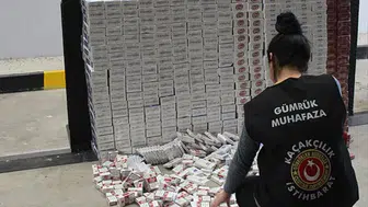 Antalya'da kaçak sigara operasyonu : 10 bin paket ele geçirildi