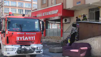 Kayseri'de lokantada yangın : Ekipler tarafından söndürüldü