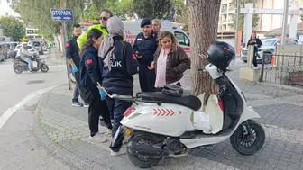 Antalya’da ehliyetsiz ve muayenesiz motosiklet kazası : Sürücüye 42 bin TL ceza