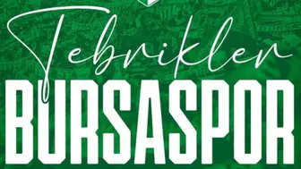Cumhurbaşkanı Erdoğan’dan Bursaspor’a tebrik mesajı