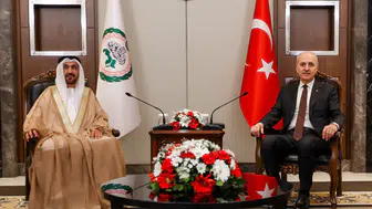 Başkan Kurtulmuş, Arap Parlamentosu Başkanı ile bir araya geldi