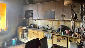 Çorum'da bir ev alevlere teslim oldu