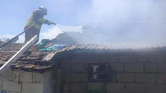 Hatay'da müstakil evde yangın çıktı