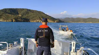 Fethiye'de sürüklenen tekne kurtarıldı