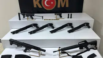 Elazığ’da silah ticareti operasyonu : 8 ruhsatsız silah ele geçirildi